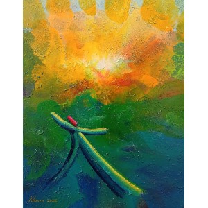 Khusro Subzwari, 18 x 24 Inch, Acrylics on Canvas, Figurative Painting, AC-KS-265